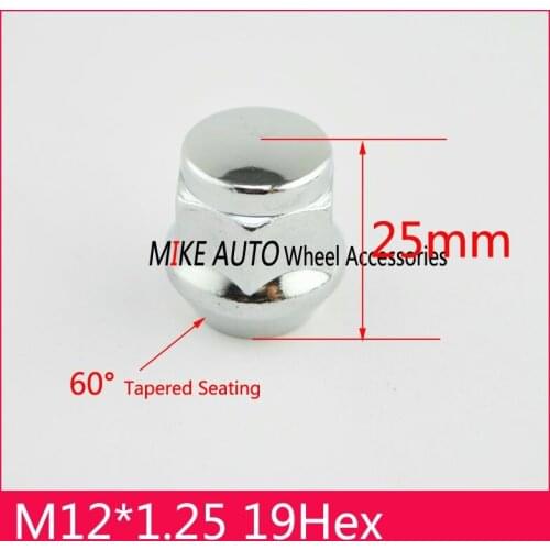 1pcs/set Alloy Steel Wheel Lug Nut M12x1.25mm Hex19 length25 for the wheel of Nissan Suzuki