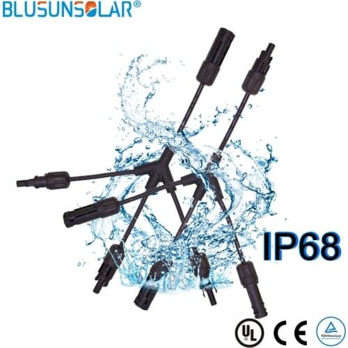 100 Pairs Solar Connector Y Branch 3 to 1 Cable Male Female For Panel System LJ0156