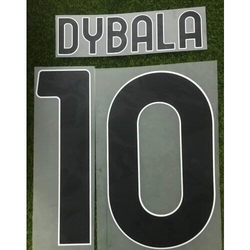 2020 #10 DYBALA Nameset Ronaldo De Ligt Nameset Customize Name Number Printing Soccer Patch Badge