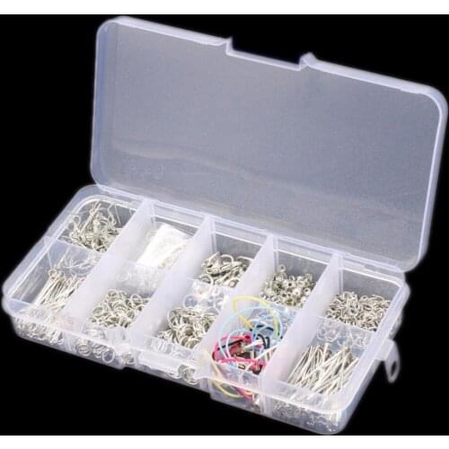 610pcs/Box Jewelry Starter Making Tool Kit Head Pins Chain Beads Open Jump Rings Handmade DIY Accessories For Necklaces Earrings