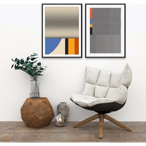 Abstract Color Wall Art Canvas Painting Minimalist Style Geometric Picture Poster and Print Gallery Living Room Home Decoration