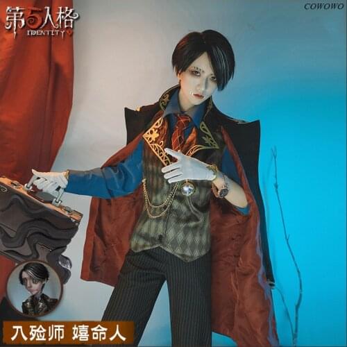 Anime! Identity V Aesop Carl Survivors Game Suit Handsome Uniform Cosplay Costume Halloween Party Outfit For Men Free Shipping