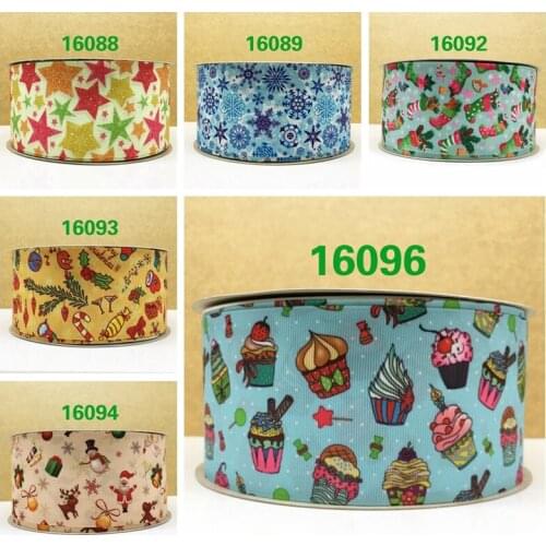 Free shipping 50 yard cartoon printed grosgrain ribbon 16096