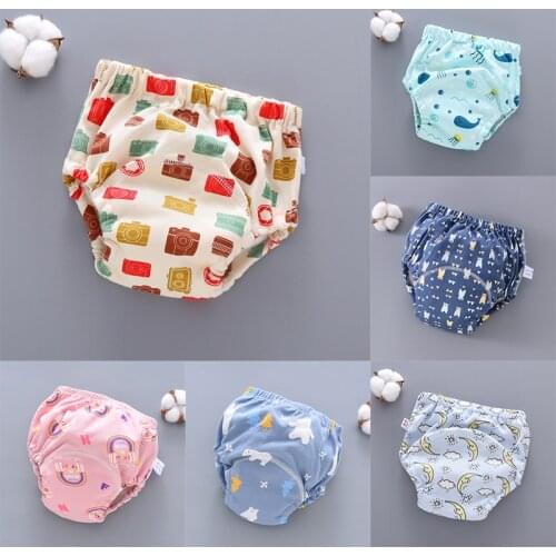 3-18KG Baby Waterproof Pocket Diaper Summer Spring Reusable Cotton Baby Training Pants Baby Diaper Nappies Panties