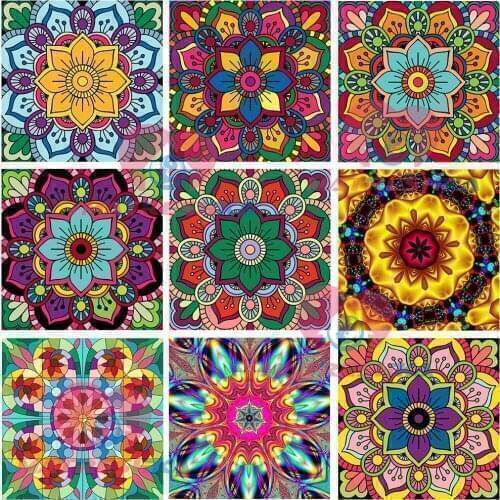 Diy diamond embroidery sale diamond painting mandala cross-stitch kits picture by rhinestones paintings from crystals embroidery