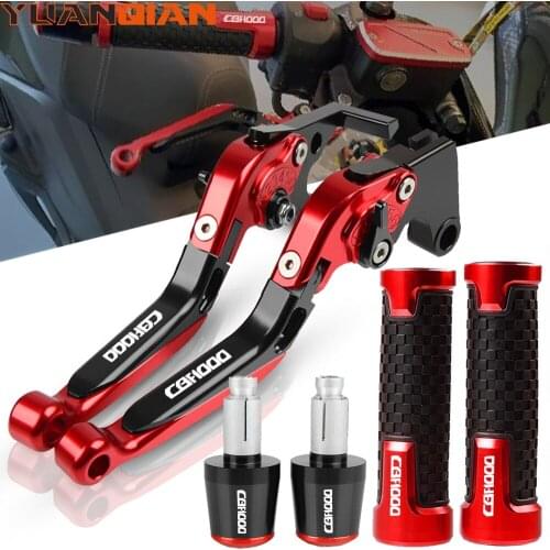 For HONDA CBF1000A CBF 1000 A 2010 2011 2012 2013 Motorcycle Adjustable CNC Brake Clutch Levers CBF1000 A Handle bar grip ends