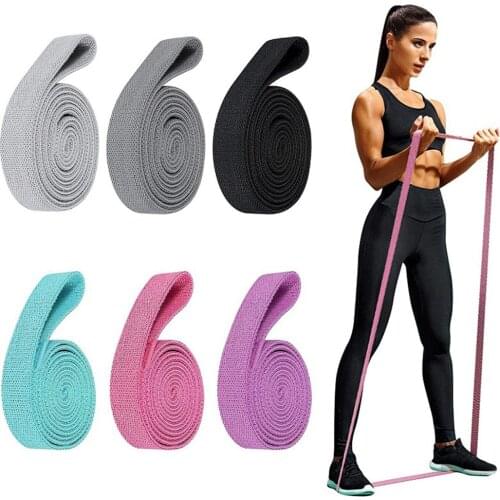 2m Yoga Stretch Band Fitness Hip Ring Lengthen Elastic Band Training Tension Ring Home Gym Lengthen Stretch Resistance Band