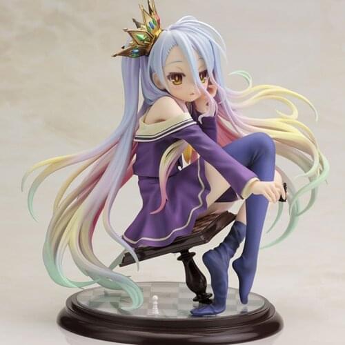 No Game No Life White Action Figures Anime Model Toys 16cm