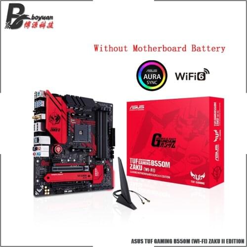 ASUS TUF GAMING B550M (WI-FI) ZAKU II EDITION Micro-ATX B550M AMD B550 DDR4 4600(OC) MHz 128G M.2 SATA Socket AM4 CPU