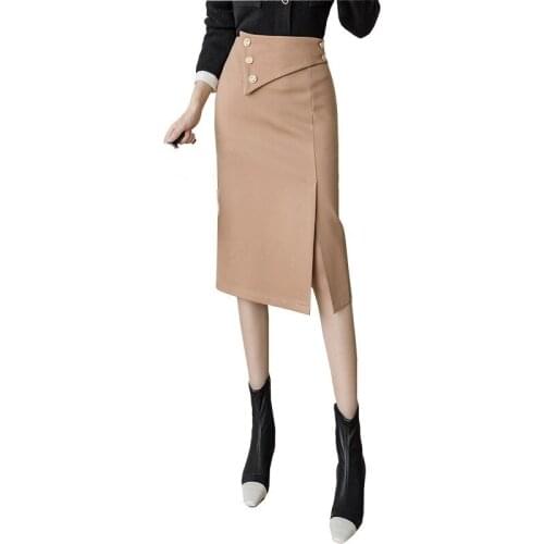 KEYURAN Slit Pencil Skirts