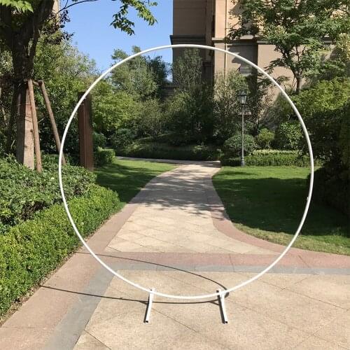 Wedding arch Round metal arch Birthday party decoration balloon Arch round background decoration