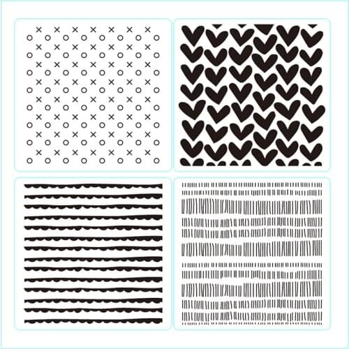 Small Basic Background Clear Stamps For Scrapbooking/Cardmaking Transparent Silicone Rubber Stamps Decor