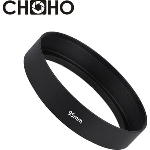 Camera Lens Hood Metal Standard 95mm Screw-in Tubular Lente Protect For Canon Nikon Sony Pentax Olympus