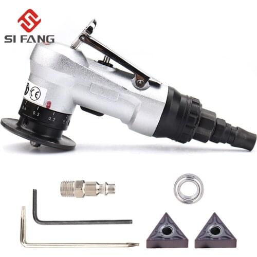 Mini Pneumatic Chamfering Machine Metal Trimming 45° Arc Beveling Machine Air Tools With Blades Bearings Kit 30000RPM