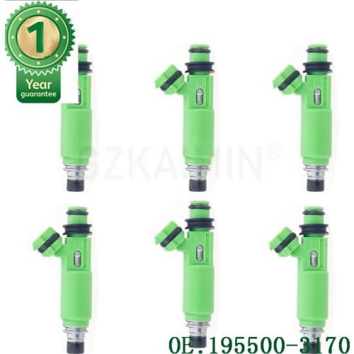 SET 6 Original standard quality SET 6 NEW ! Fuel Injectors nozzle 195500-3170 MD332733 FOR Mitsubishi Montero Sport