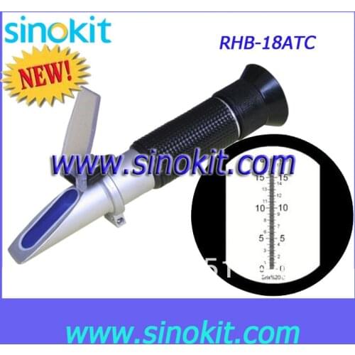 Cheaper Handheld Refractometer of Brix with CE Certification RHB-18ATC(Black)
