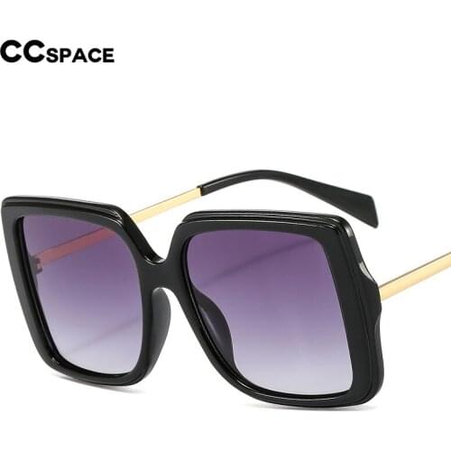 46590 Oversized Goggle Sunglasses Square Men Women Fashion Shades UV400 Vintage Glasses