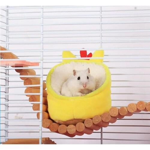 Hamster Cushion Bed Soft Warm Cotton Mat Winter Hamster Nest House Guinea Pig Bed Chinchilla Squirrel Small Pets Accessories
