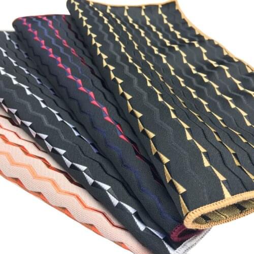 Striped Hankerchief High Quality Luxury 25*25cm Mens Handkerchief Pocket Square Fashion Men Hanky For Wedding Party Chest Towel