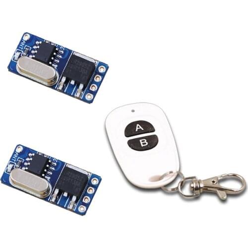 DC 3.5v-12v Micro Wireless Remote Control Switch System Mini Receiver Small Remote Relay Transmitter 315/433Mhz