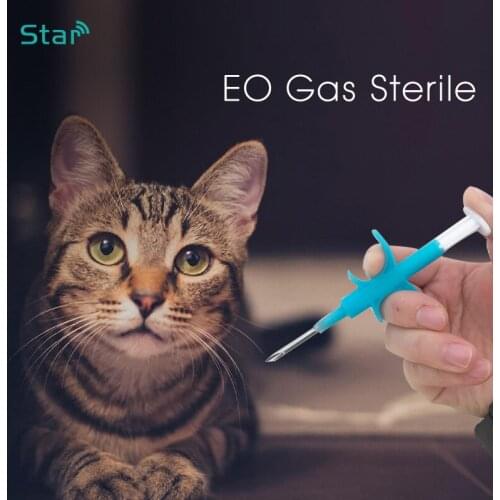 New Imported ICAR 1.25X7MM Glass Tag Safe Injection 134.2KHz FDX-B Animal Microchip Syringe Tag For Small Animal Identification