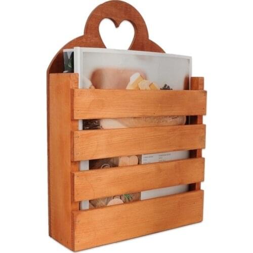 Utyawood Gratia Beech Wood Decorative Bookcase Newspaper Holder Magazine Holder Oak 27x9x40 Cm Free Fast Shipping from Turkey