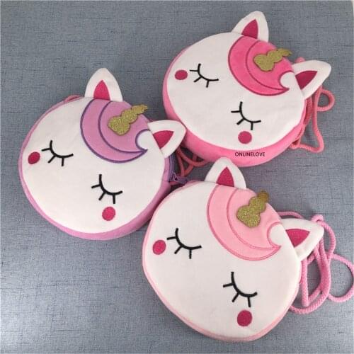 3Colors , Middle Size Horse Plush Satchel - Ladys Messenger BAG Shoulder Pouch