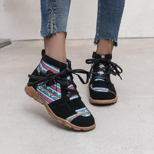 New Women Sneakers Lace-Up Wedge Sports Shoes Womens Vulcanized Shoes Casual Platform Ladies Sneakers Comfy Females Shoes