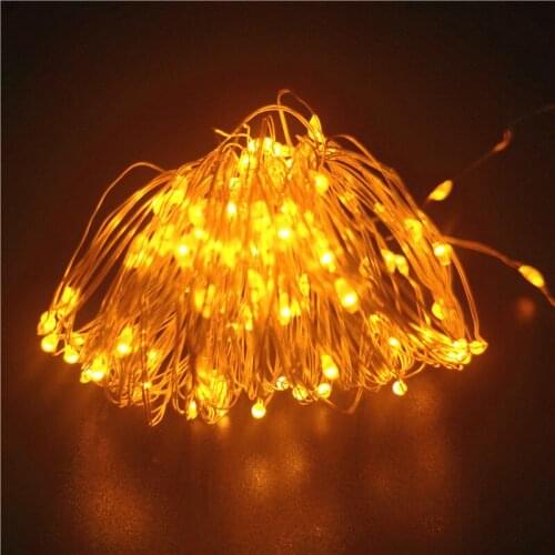 1/2/3/5M LED String light Copper Wire Holiday lighting Fairy light Garland Battery operation For Christmas Tree New Year Decor