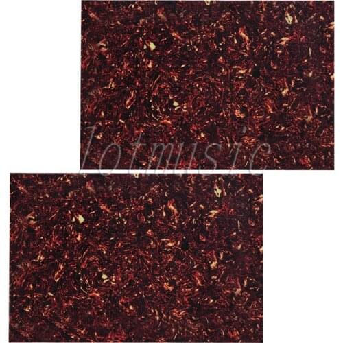 2*Guitar Bass Pickguard Material Square Body Project Plate,3ply 43X29cm Tortoise Shell