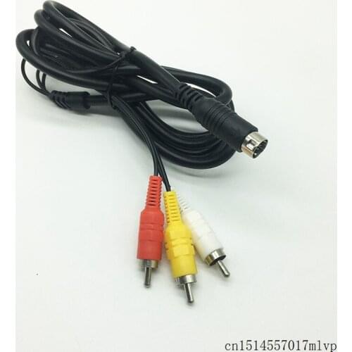 200 Pcs Game Audio Video AV Cable for Sega Genesis 2 3 AV RCA Connection Cable for SEGA Genesis II III 1.8M