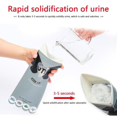 3PCS Emergency Car Urine Bags 700ML Mobile Toilets For Camping Travel Traffic Women Portable Outdoor Disposable Pee Bag