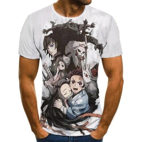 2021 New Arrival Men/Women T shirt Demon Slayer Kimetsu No Yaiba 3D Printing T-shirts japan Anime Harajuku camisetas Streetwear