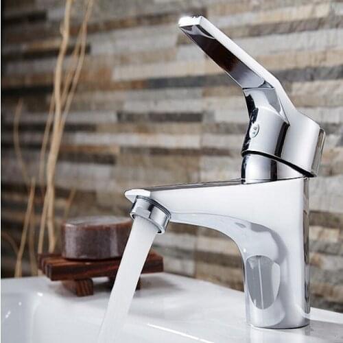6 suits bathroom sink basin faucet chrome, Single hole Toilet basin faucet mixer valve, Copper antique basin faucet hot and cold
