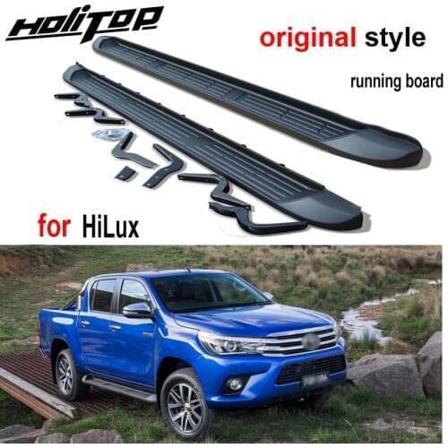 HOT running board foot step pedal side step nerf bar for Toyota HiLux REVO 2016-2020,ISO9001 quality,free shipping to Asia