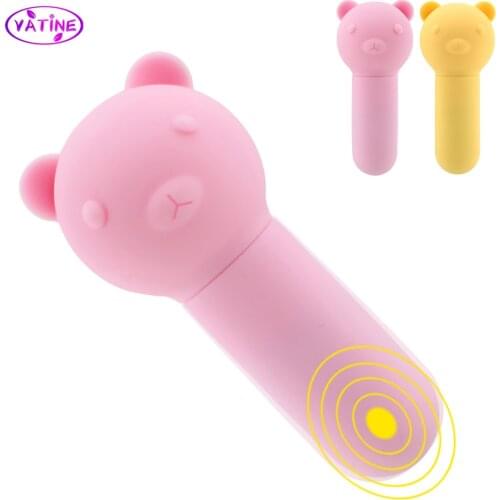 85mm Mini Bear Vibrators For Women Clitoral Stimulator Anal Nipple Massage Sex Toys Adults Products Erotic Dildos Machine Shop