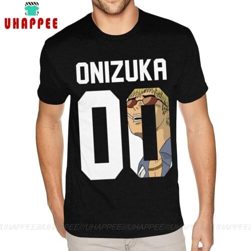 Short Sleeves Round Collar Pure Cotton Great Teacher Onizuka GTO Tee-Shirt BigSize Men S T Shirts