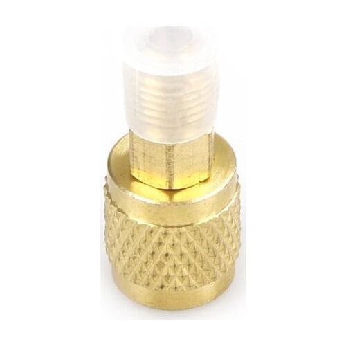 Practical New R410 Brass Adapter 1/4" Male to 5/16" Female Charging Hose to Pump High Quality New