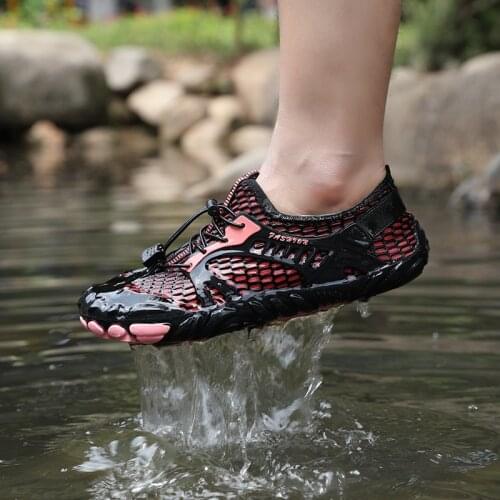 Couple Wading Shoes, Mesh Breathable Sports Shoes, Mens Outdoor Non-Slip Beach Water Shoes, Ladies Quick-Drying Fishing Shoes