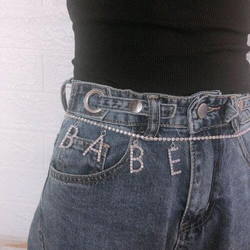 Sexy womens waist chain shiny crystal belly chain sexy bikini Rhine Stone Necklace waist chain jewelry accessories