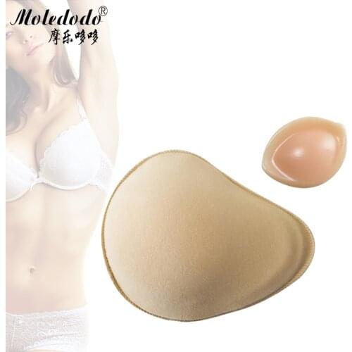 Silicone Breast Assembling Fake Chest Spiral Breathable Cotton Cover Postoperative Breast Lightweight Silicone Pad D30