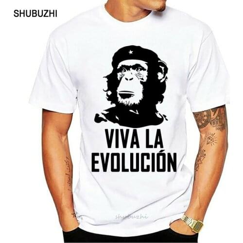 Hot sale Free shipping 100% cotton Viva La Evolucion Evolution Che Guevara Funny Monkey Hat Military T-shirt