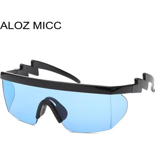 ALOZ MICC Classic Men Sunglasses Vintage Big Frame One Piece Lens Men Women Outdoor Windproof Goggles Sunglasses For Men Q691
