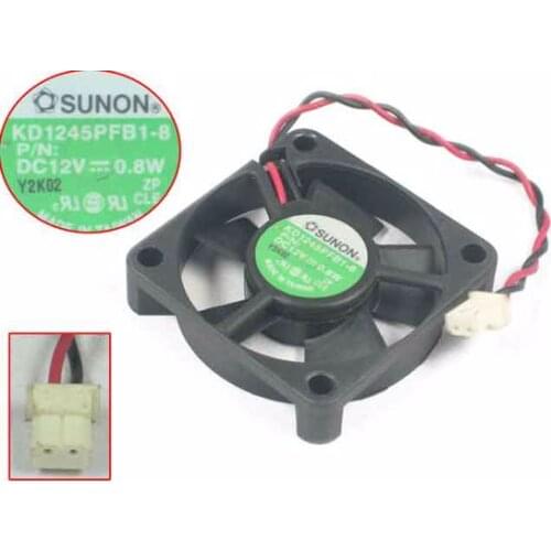 SUNON KD1245PFB1-8 DC 12V 0.8W 45x45x10mm 2-Wire Server Cooling Fan