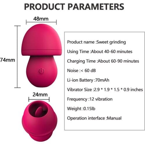 Oral Clitoris Tongue Sex Vibrator Nipple Stimulator Tongue Licking Vagina Breast Enlarger Vibrator 12 Modes USB Charging Sex toy
