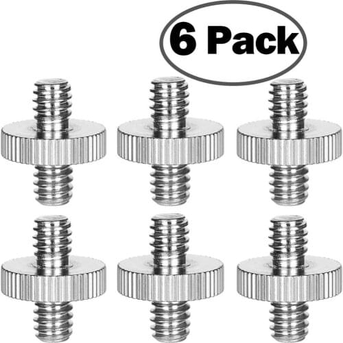 Camera Screw 1/4" Male to 1/4" Male Threaded Tripod Screw Adapter Converter Standard Tripod Mounting hread for Camera Tripod
