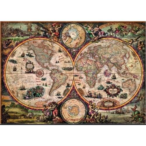 Needlework for embroidery DIY DMC High Quality - Counted Cross Stitch Kits 14 ct Oil painting - Vintage World