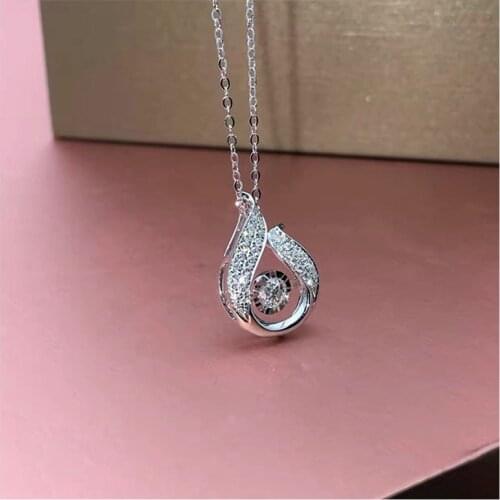 Jewelry 18K gold natural South African Diamond Necklace Wedding gifts HI002 with a certificate