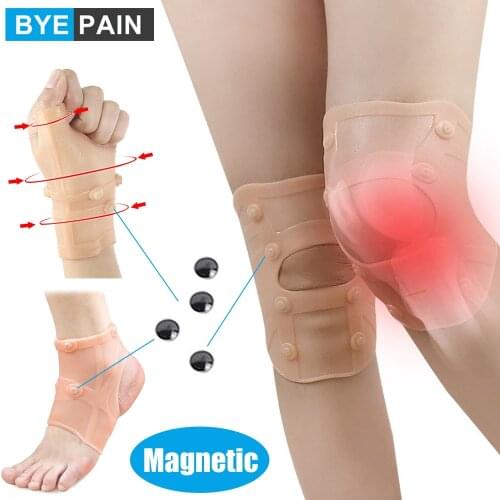 1Pcs Magnetic Therapy Knee Support Patella Stabilizer/Ankle Brace/Gel Carpal Tunnel Wrist Brace with Magnetic, Gel Wrist Support
