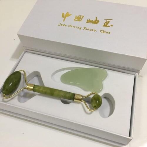 1PC New Ancient Face Body SPA Massage Roller Facial Massager Jade Stone Anti-aging